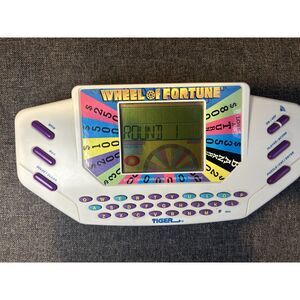 Vintage 1995 Tiger Electronics Wheel of Fortune Handheld Game w/ Cartridge WORKS